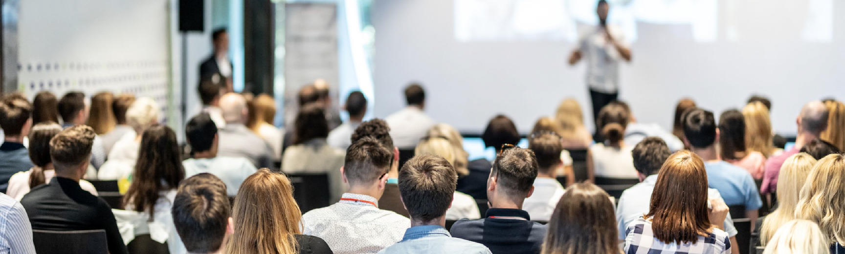 audience in a lecture hall