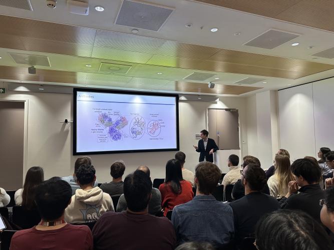 pietro presenting his talk