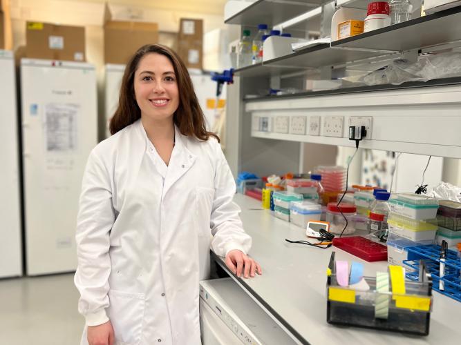 Photo of Charmaine Lang at the Lab