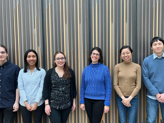 Photo of Elena Seiradake with her group.