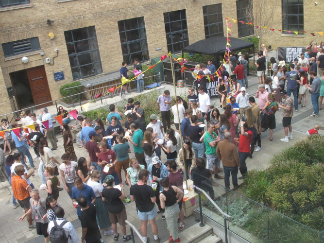 A photo from the street party