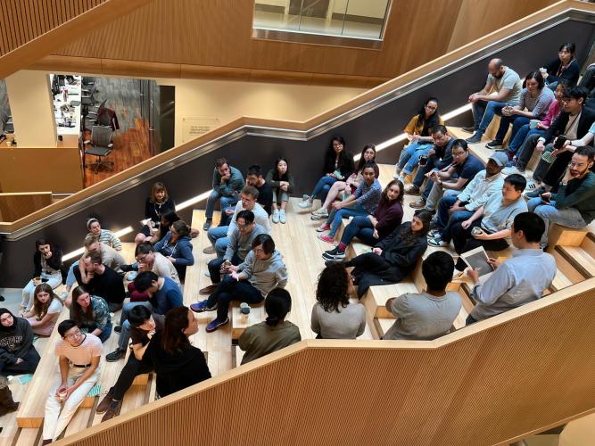 A photo from the 6th of July 3 min research presentations
