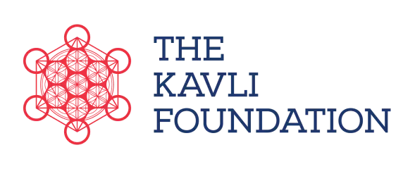 Red geometric Kavli Foundation logo with blue text: 'The Kavli Foundation'.