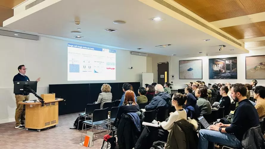 Professor Justin Benesch presenting during the symposium