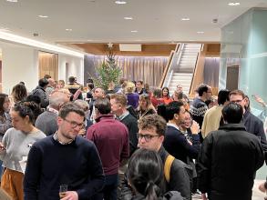 Kavli team enjoying the drinks reception.