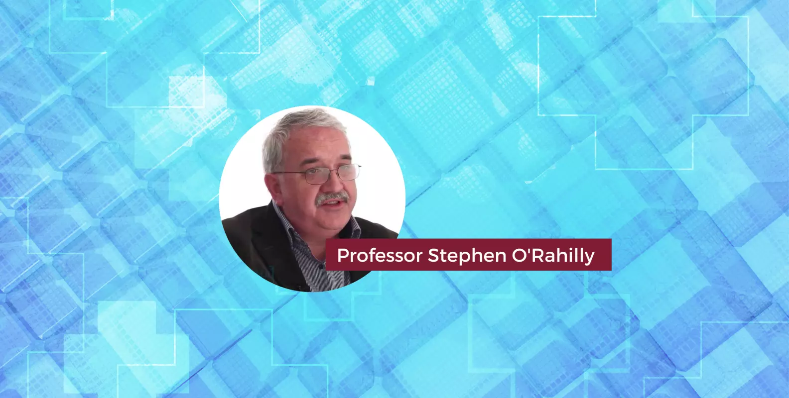 main banner image with a photograph of professor Stephen O'Rahilly.